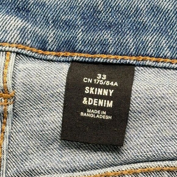 SKINNY & DENIM MENS SKINNY JEANS SIZE 33 - Picture 8 of 9